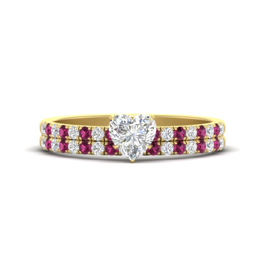 heart-shaped-french-pave-pink-sapphire-wedding-ring-set-in-yellow-gold-FD11408HTGSADRPI-NL-YG?v=1763104263