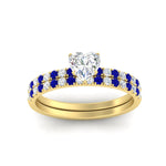 Load image into Gallery viewer, heart-shaped-french-pave-sapphire-wedding-ring-set-in-yellow-gold-FD11408HTGSABLANGLE5-NL-YG?v=1763104263