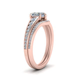 Load image into Gallery viewer, heart-shaped-graduated-channel-diamond-wedding-set-in-FD122866HT-NL-RG
