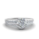 Load image into Gallery viewer, heart-shaped-graduated-channel-diamond-wedding-set-in-FD122866HT-NL-WG
