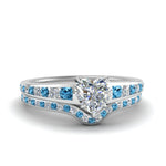Load image into Gallery viewer, heart-shaped-graduated-channel-diamond-wedding-set-with-blue-topaz-in-FD122866HTGICBLTO-NL-WG
