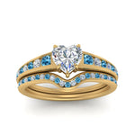 Load image into Gallery viewer, heart-shaped-graduated-channel-diamond-wedding-set-with-blue-topaz-in-FD122866HTGICBLTO-NL-YG
