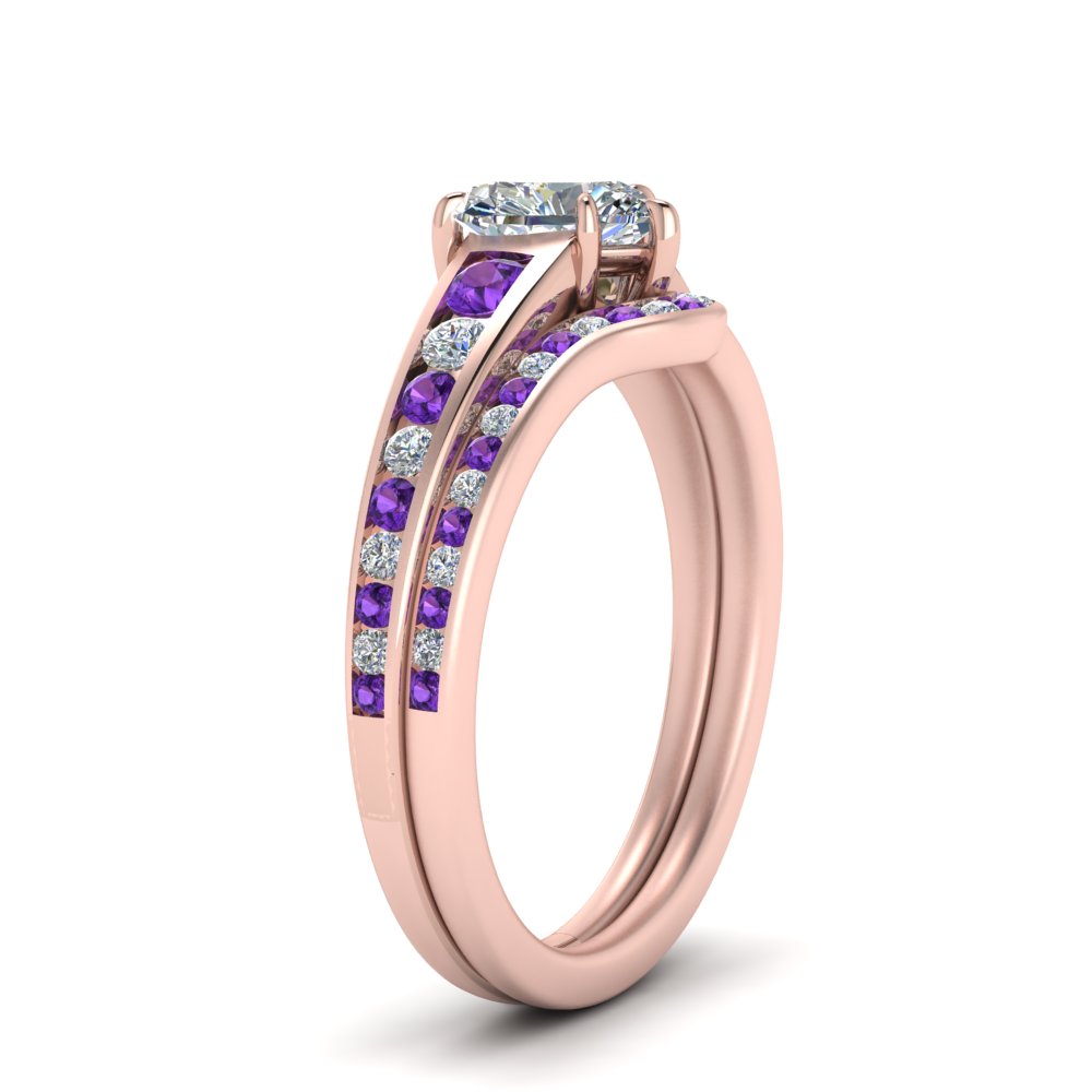 heart-shaped-graduated-channel-diamond-wedding-set-with-purple-topaz-in-FD122866HTGVITO-NL-RG