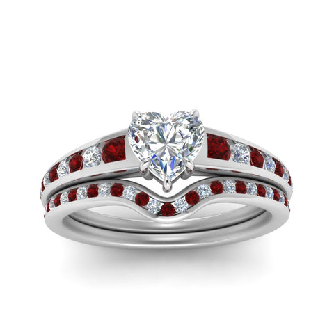 heart-shaped-graduated-channel-diamond-wedding-set-with-ruby-in-FD122866HTGRUDR-NL-WG