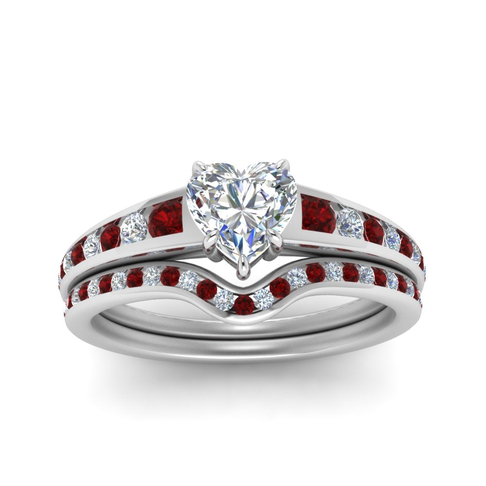 heart-shaped-graduated-channel-diamond-wedding-set-with-ruby-in-FD122866HTGRUDR-NL-WG