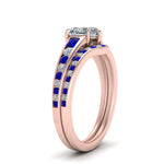 Load image into Gallery viewer, heart-shaped-graduated-channel-diamond-wedding-set-with-sapphire-in-FD122866HTGSABL-NL-RG
