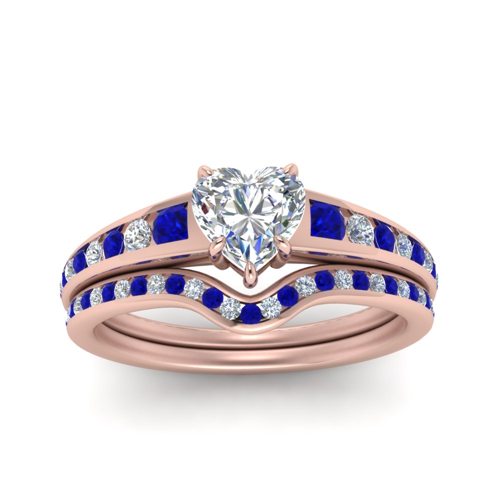 heart-shaped-graduated-channel-diamond-wedding-set-with-sapphire-in-FD122866HTGSABL-NL-RG