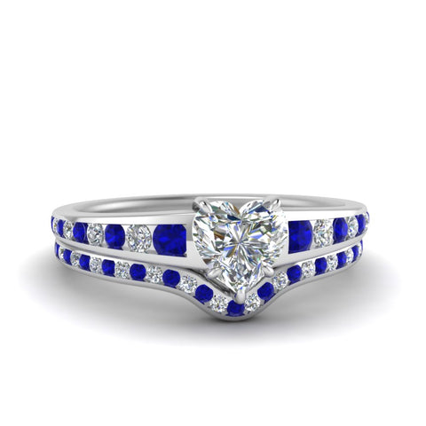 heart-shaped-graduated-channel-diamond-wedding-set-with-sapphire-in-FD122866HTGSABL-NL-WG