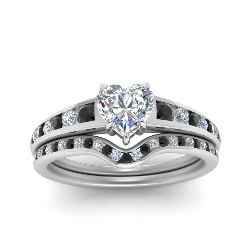heart-shaped-graduated-channel-wedding-set-with-black-diamond-in-FD122866HTGBLACK-NL-WG