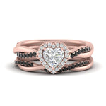 Load image into Gallery viewer, heart-shaped-halo-black-diamond-infinity-bridal-set-in-rose-gold-FD9212HTGBLACK-NL-RG-B2.jpg

