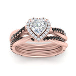 Load image into Gallery viewer, heart-shaped-halo-black-diamond-infinity-bridal-set-in-rose-gold-FD9212HTGBLACK-NL-RG-B2.jpg
