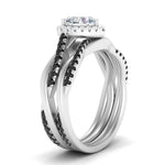Load image into Gallery viewer, heart-shaped-halo-black-diamond-infinity-bridal-set-in-white-gold-FD9212HTGBLACK-NL-WG-B2.jpg
