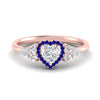 Load image into Gallery viewer, heart-shaped-halo-cluster-accent-sapphire-engagement-ring-in-rose-gold-FD10512HTRGSABL-NL-RG_d57c04c8-5e16-4879-8e9e-970db3ce36ab.jpg?v=1770117354