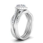 Load image into Gallery viewer, heart-shaped-halo-diamond-infinity-bridal-set-in-white-gold-FD9212HT-NL-WG-B2.jpg

