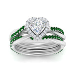 Load image into Gallery viewer, heart-shaped-halo-emerald-infinity-bridal-set-in-white-gold-FD9212HTGEMGR-NL-WG-B2.jpg
