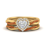 Load image into Gallery viewer, heart-shaped-halo-orange-sapphire-infinity-bridal-set-in-yellow-gold-FD9212HTGSAOR-NL-YG-B2.jpg