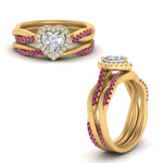 Load image into Gallery viewer, heart-shaped-halo-pink-sapphire-infinity-bridal-set-in-yellow-gold-FD9212HTGSADRPI-NL-YG-B2.jpg