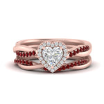 Load image into Gallery viewer, heart-shaped-halo-ruby-infinity-bridal-set-in-rose-gold-FD9212HTGRUDR-NL-RG-B2.jpg