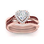 Load image into Gallery viewer, heart-shaped-halo-ruby-infinity-bridal-set-in-rose-gold-FD9212HTGRUDR-NL-RG-B2.jpg
