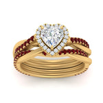 Load image into Gallery viewer, heart-shaped-halo-ruby-infinity-bridal-set-in-yellow-gold-FD9212HTGRUDR-NL-YG-B2.jpg