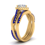 Load image into Gallery viewer, heart-shaped-halo-sapphire-infinity-bridal-set-in-yellow-gold-FD9212HTGSABL-NL-YG-B2.jpg