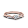 Load image into Gallery viewer, heart-shaped-infinity-twist-diamond-engagement-ring-in-rose-gold-FD8253HTRHAND-NL-RG