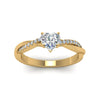 Load image into Gallery viewer, heart-shaped-infinity-twist-diamond-engagement-ring-in-yellow-gold-FD8253HTRHAND-NL-YG