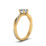 Load image into Gallery viewer, heart-shaped-infinity-twist-diamond-engagement-ring-in-yellow-gold-FD8253HTRHAND-NL-YG
