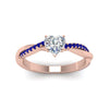 Load image into Gallery viewer, heart-shaped-infinity-twist-diamond-engagement-ring-with-blue-sapphire-in-14K-rose-gold-FD8253HTRGSABL-NL-RG