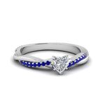 Load image into Gallery viewer, 1.75-carat-heart-shaped-twisted-diamond-ring-with-sapphire-in-white-gold-FD8253-(1)
