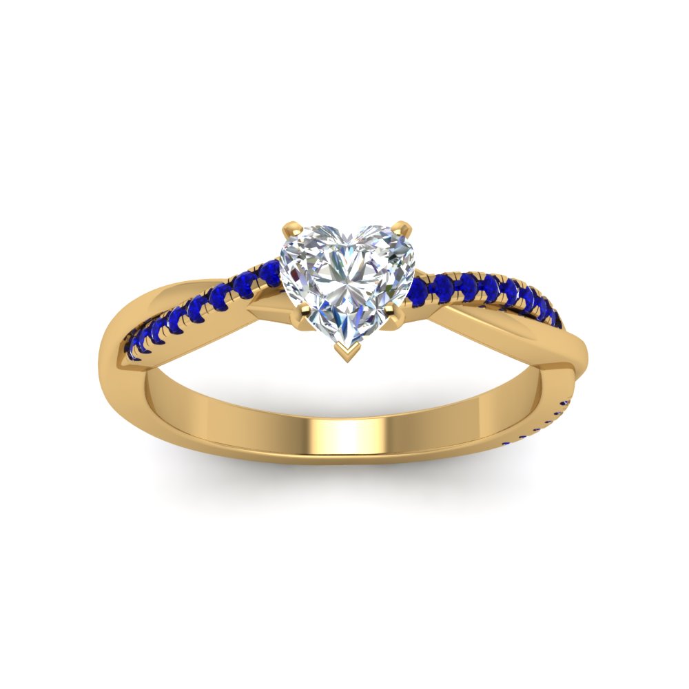 heart-shaped-infinity-twist-diamond-engagement-ring-with-blue-sapphire-in-14K-yellow-gold-FD8253HTRGSABL-NL-YG