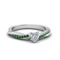 Thumbnail 44 - heart-shaped-infinity-twist-diamond-engagement-ring-with-emerald-in-14K-white-gold-FD8253HTRGEMGR-NL-WG