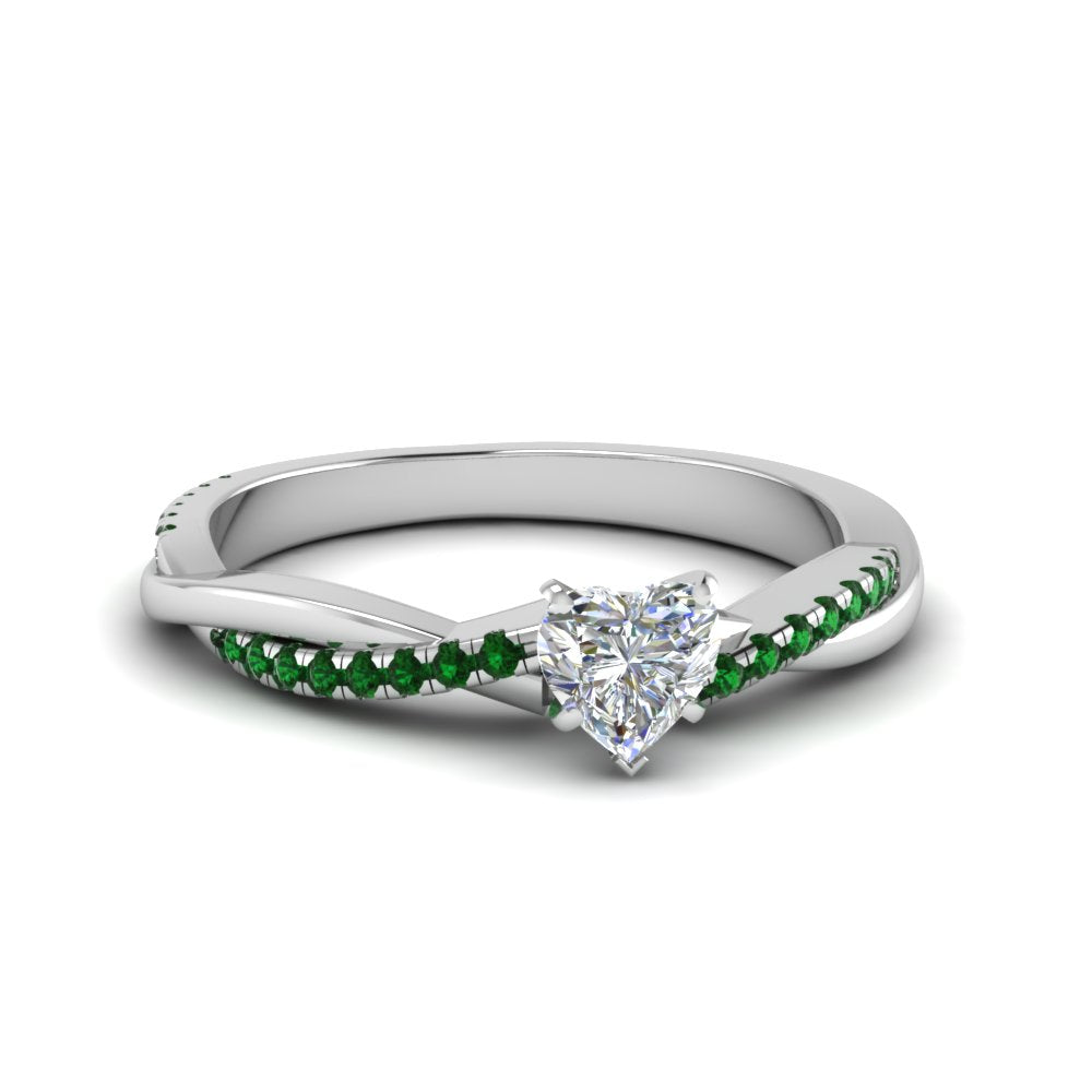 heart-shaped-infinity-twist-diamond-engagement-ring-with-emerald-in-14K-white-gold-FD8253HTRGEMGR-NL-WG