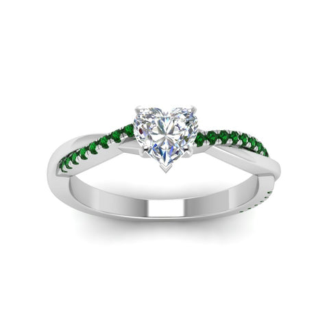 heart-shaped-infinity-twist-diamond-engagement-ring-with-emerald-in-14K-white-gold-FD8253HTRGEMGR-NL-WG