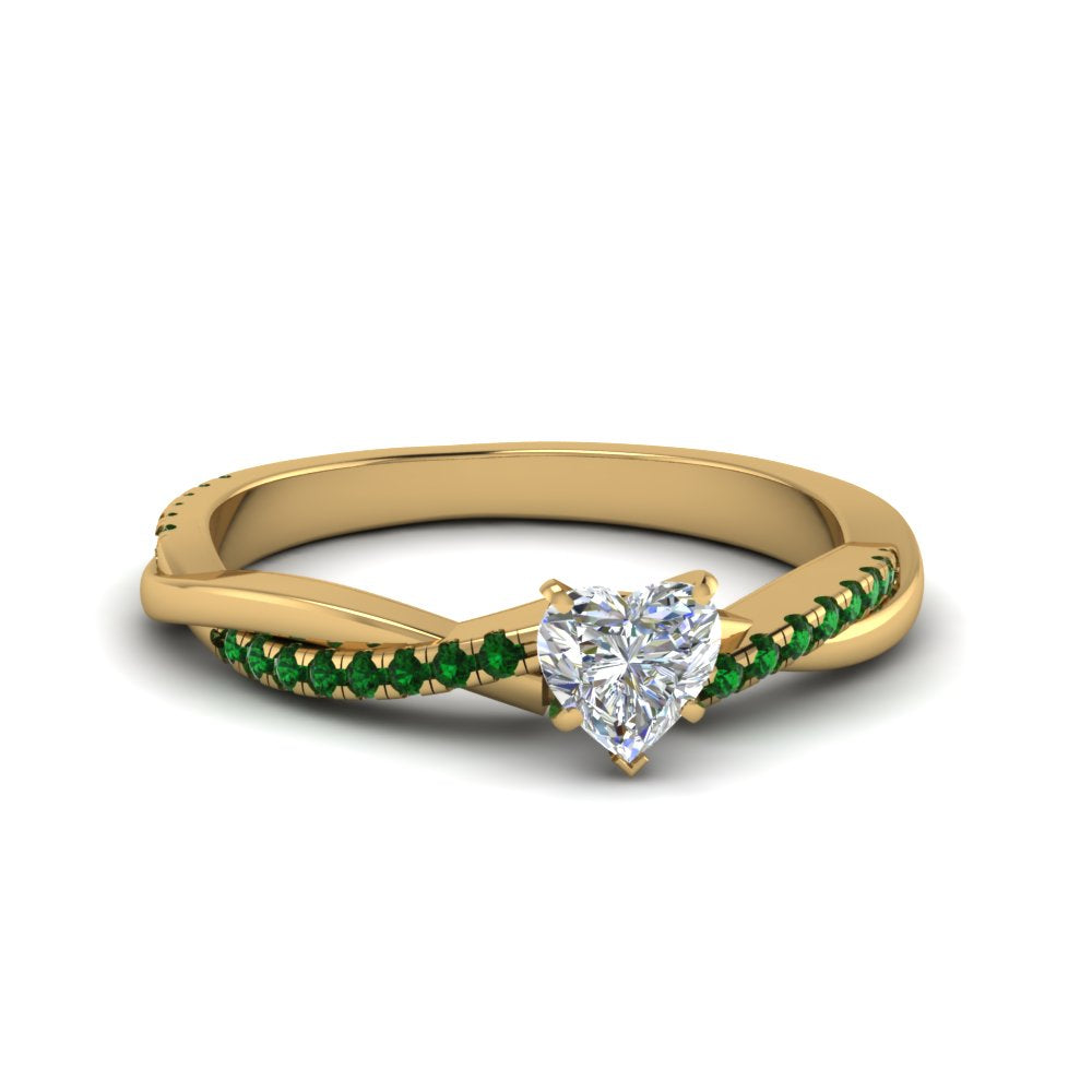heart-shaped-infinity-twist-diamond-engagement-ring-with-emerald-in-14K-yellow-gold-FD8253HTRGEMGR-NL-YG