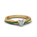 Thumbnail 72 - heart-shaped-infinity-twist-diamond-engagement-ring-with-emerald-in-14K-yellow-gold-FD8253HTRGEMGR-NL-YG