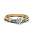 Thumbnail 81 - heart-shaped-infinity-twist-diamond-engagement-ring-with-ice-blue-topaz-in-14K-yellow-gold-FD8253HTRGICBLTO-NL-YG