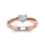 Load image into Gallery viewer, heart-shaped-infinity-twist-diamond-engagement-ring-with-orange-sapphire-in-14K-rose-gold-FD8253HTRGSAOR-NL-RG
