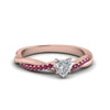 Load image into Gallery viewer, heart-shaped-infinity-twist-diamond-engagement-ring-with-pink-sapphire-in-14K-rose-gold-FD8253HTRGSADRPI-NL-RG