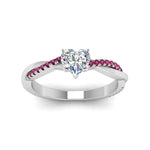Load image into Gallery viewer, heart-shaped-infinity-twist-diamond-engagement-ring-with-pink-sapphire-in-14K-white-gold-FD8253HTRGSADRPI-NL-WG
