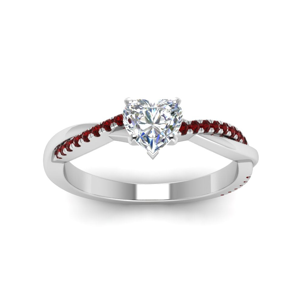 heart-shaped-infinity-twist-diamond-engagement-ring-with-ruby-in-14K-white-gold-FD8253HTRGRUDR-NL-WG