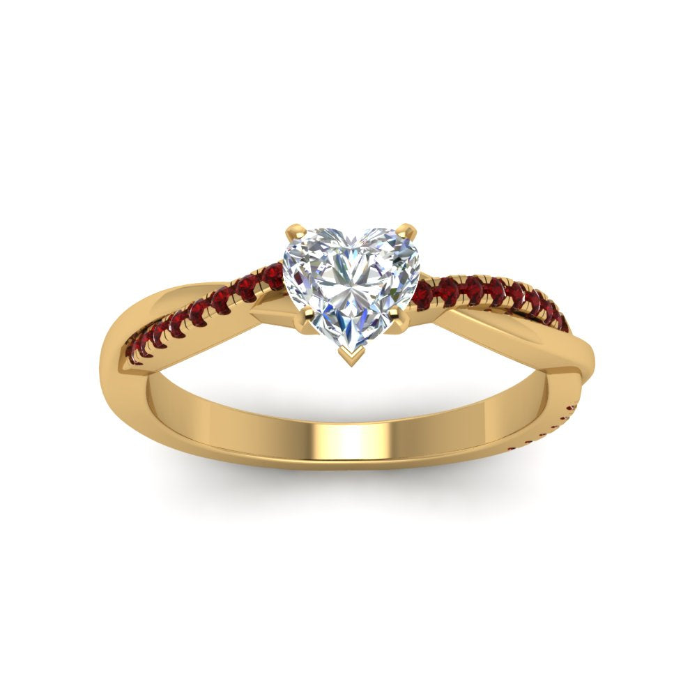 heart-shaped-infinity-twist-diamond-engagement-ring-with-ruby-in-14K-yellow-gold-FD8253HTRGRUDR-NL-YG
