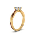 Thumbnail 77 - heart-shaped-infinity-twist-diamond-engagement-ring-with-ruby-in-14K-yellow-gold-FD8253HTRGRUDR-NL-YG