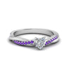 Load image into Gallery viewer, heart-shaped-infinity-twist-diamond-engagement-ring-with-violac-topaz-in-14K-white-gold-FD8253HTRGVITO-NL-WG