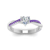 Load image into Gallery viewer, heart-shaped-infinity-twist-diamond-engagement-ring-with-violac-topaz-in-14K-white-gold-FD8253HTRGVITO-NL-WG