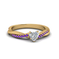 Thumbnail 84 - heart-shaped-infinity-twist-diamond-engagement-ring-with-violac-topaz-in-14K-yellow-gold-FD8253HTRGVITO-NL-YG