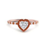 Load image into Gallery viewer, heart-shaped-orange-sapphire-halo-petite-engagement-ring-in-rose-gold-FD8523HTRGSAORANGLE3-NL-RG
