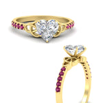 Load image into Gallery viewer, heart-shaped-petite-pave-pink-sapphire-fancy-engagement-ring-for-women-in-yellow-gold-fdenr8061htgsadrpiangle3-nl-yg

