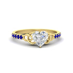 Load image into Gallery viewer, heart-shaped-petite-pave-sapphire-fancy-engagement-ring-for-women-in-yellow-gold-fdenr8061htgsablsleep-nl-yg
