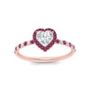 Load image into Gallery viewer, heart-shaped-pink-sapphire-halo-petite-engagement-ring-in-rose-gold-FD8523HTRGSADRPIANGLE3-NL-RG